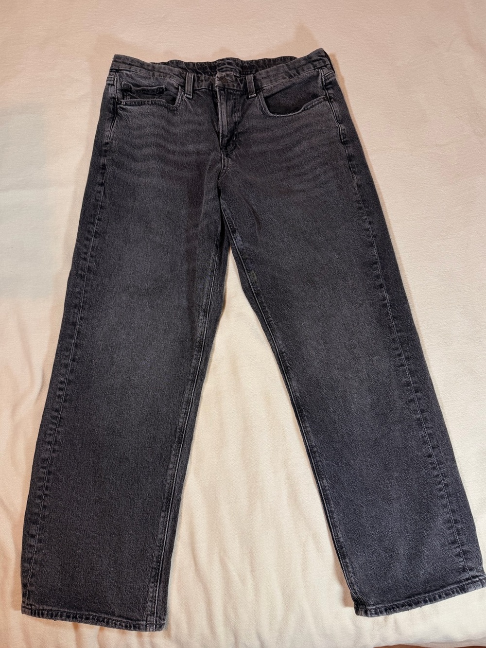 American Eagle Black Mom Jeans High Rise Ankle Size 12